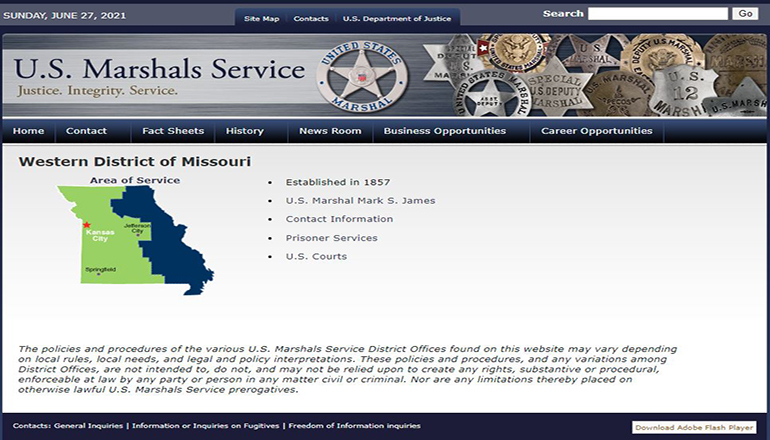 US Marshals website