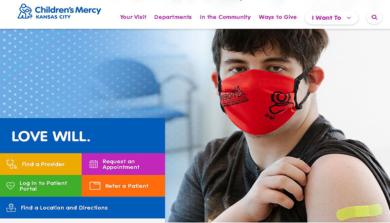 Children's Mercy Hospital Kansas CIty Website