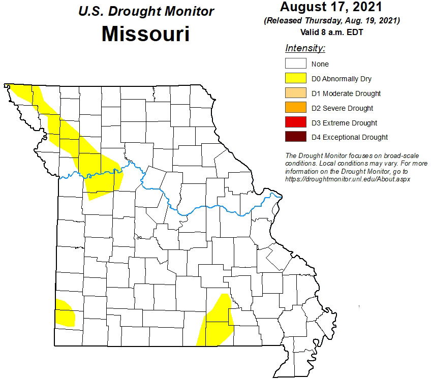 A dozen northwest Missouri counties experience drought conditions