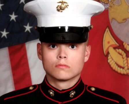 20-year-old Marine Lance Corporal Jared Schmitz of Wentzville