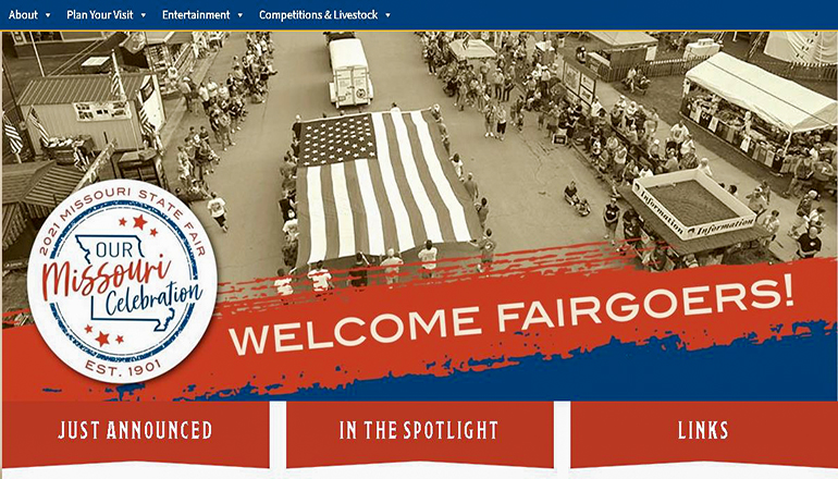 Missouri State Fair website 2021
