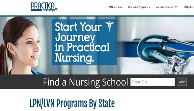Practical Nursing website