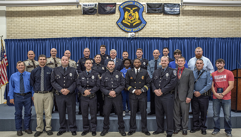 Group Photo of Missouri Public Safety Medals