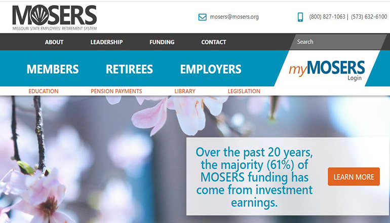 MOSERS or Missouri State Employees Retirement System website