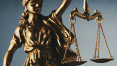 Figure of Justice holding the scales of justice