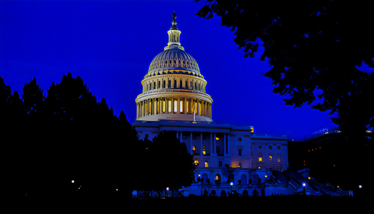 Senate Building at Night - Photo by Darren Halstead on UnSplash