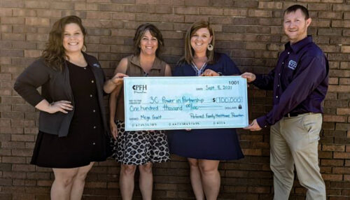 (left to right) Abigail Newland, Shonna Morrison, Rebecca Arway, and Cory Eslinger