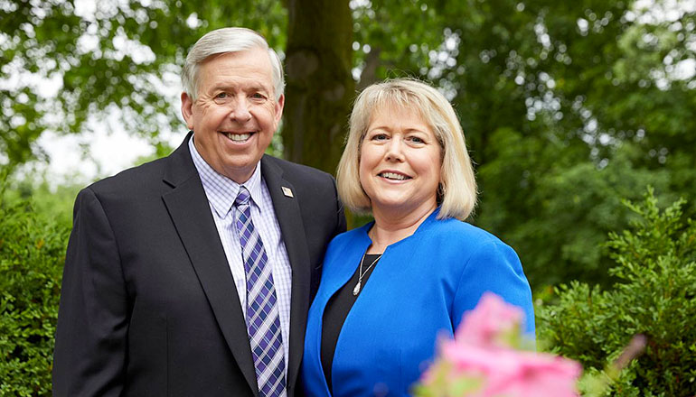 Governor Mike Parson and First Lady Teresa Parson