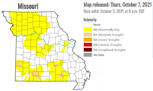 Abnormally dry conditions expand in Northern Missouri
