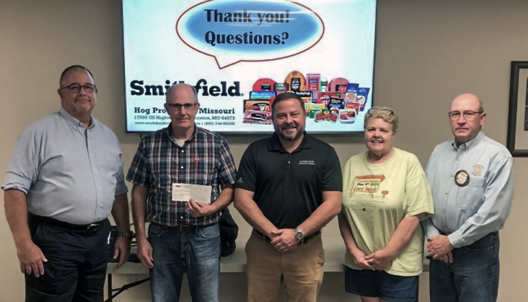 Smithfield makes 30K donation to Grundy County Industrial Development