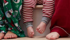 Children in Christmas Pajamas