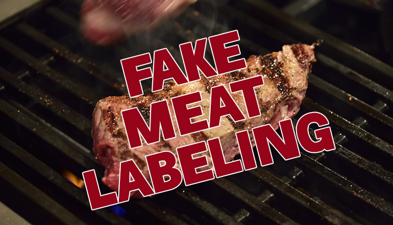 Fake Meat Labeling News Graphic