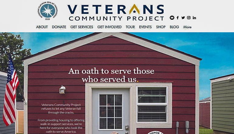 Veterans Community Project website