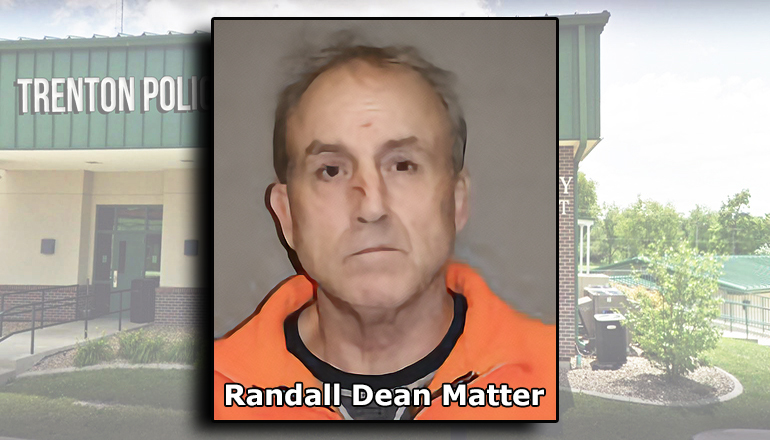 Randall Dean Matter Booking Photo via Trenton Police Department