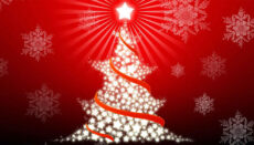 White Christmas Tree with Ribbons