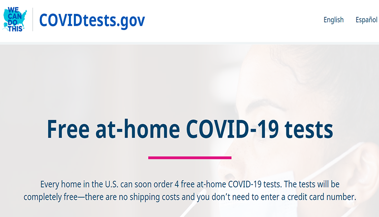 COVIDtests Government Website