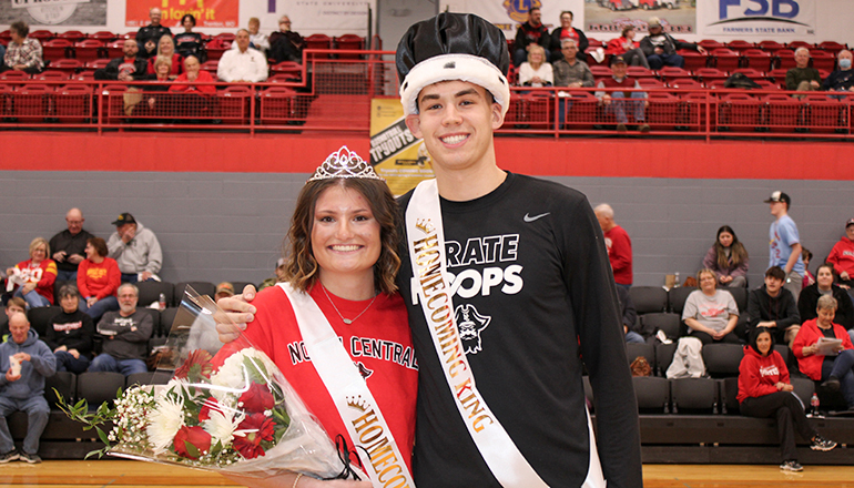 (L to R) Lindsey Batson and Guy Moran are NCMC’s 2022 Homecoming King and Queen
