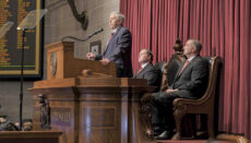 Missouri Governor Mike Parson delivers State address in Missouri House January 19, 2022 (Photo courtesy of Tim Bommel - Missouri House Communications)