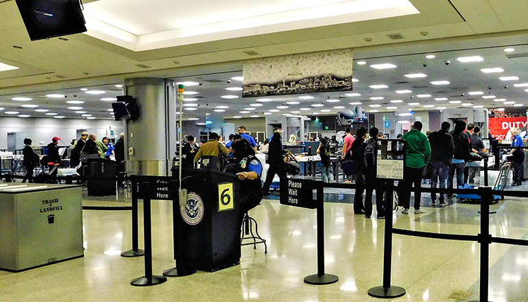 TSA or Transportation Security Administration or Airport