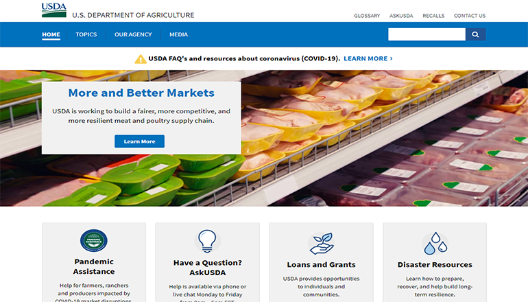 USDA website