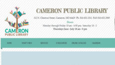 Cameron Public Library website