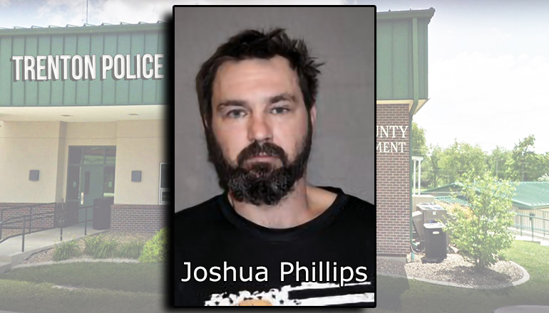 Joshua Phillips Booking Photo Courtesy Trenton Police Department