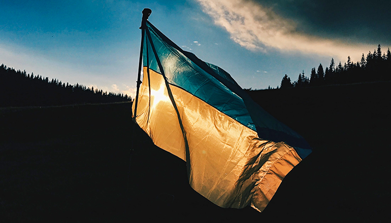 Ukrainian flag- Photo by Max Kukurudziak on Unsplash