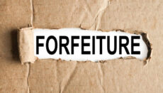 Forfeiture news graphic (Image via Adobe Stock Images)