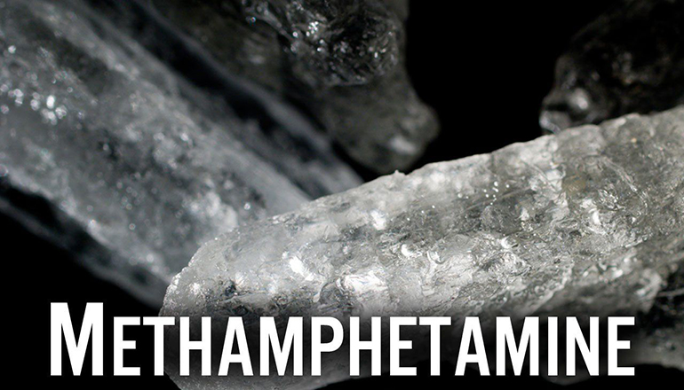 Methamphetamine news graphic