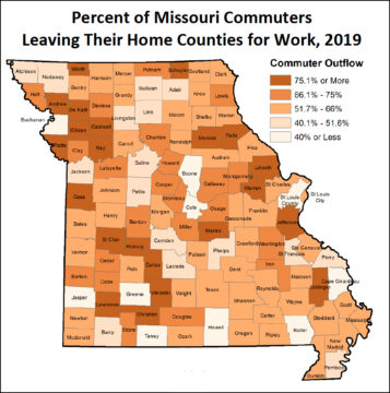 Missouri Counties Commuting 2022