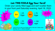 TMS FCCLA Egg My Yard Fundraising Campaign graphic