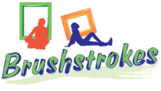 Brushstrokes news graphic