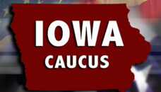 Iowa Caucuses News Graphic