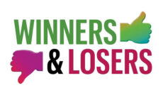 Winners and losers news graphic