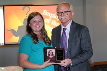 Alexis Lampman was named the 2021 Carroll County Memorial Hospital Employee of the Year at a recent awards ceremony