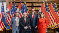 Attorney General Eric Schmitt, second from right, poses with, from left, Missouri Supreme Court judge (Photo courtesy Missouri Attorney Generals Office Via Facebook)