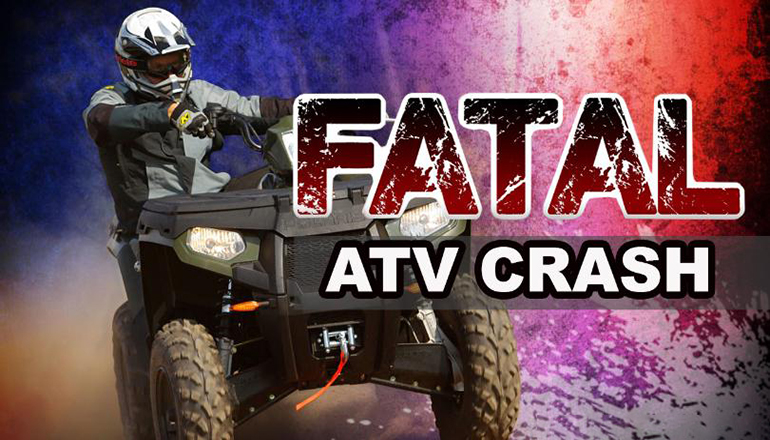 Fatal ATV crash news graphic