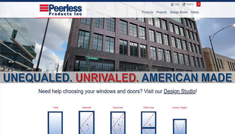 Peerless Products Website