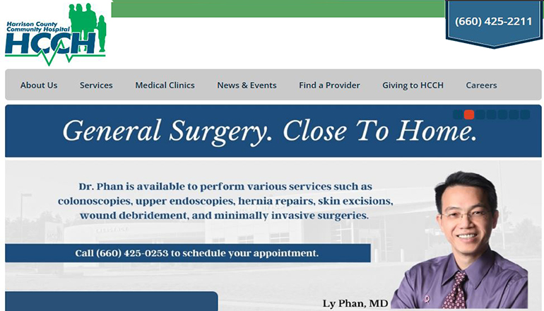 Harrison County Community Hospital website