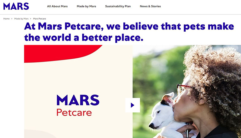 Mars Petcare Website