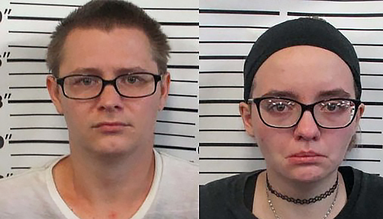 Heather Young abd Andrew Harrell Booking photo (Photo courtesy Harrison County Sheriff's Department)