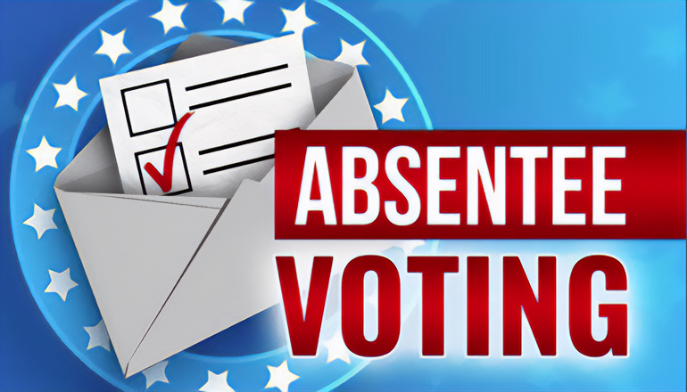 Absentee Voting News Graphic