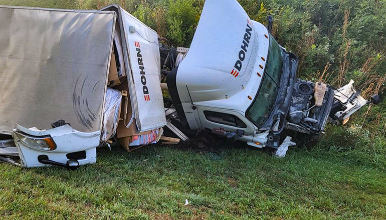 Big Rig Wreck in Chillicothe (Photo courtesy Livingston County Sheriff)