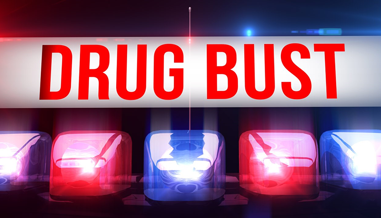 Drug Bust News Graphic