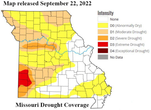 Missouri Drought Map September 22, 2023