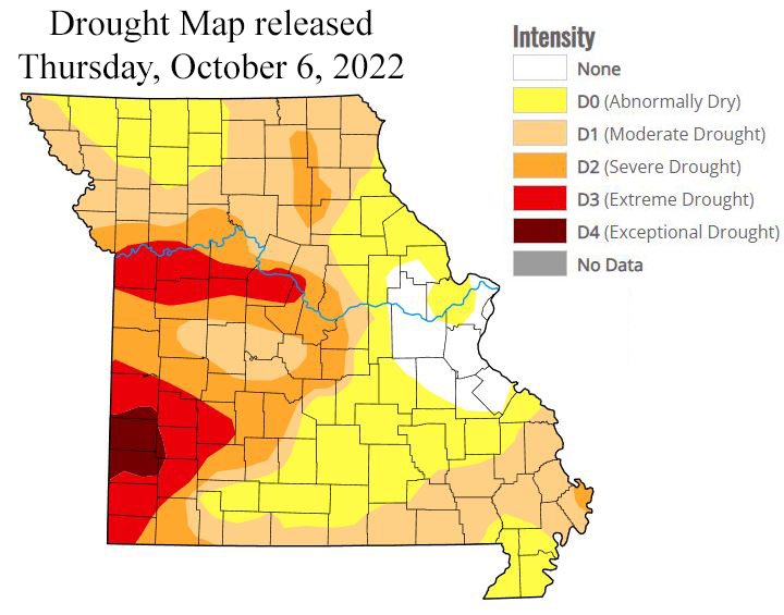 Drought conditions continue to expand in Missouri, conditions in the