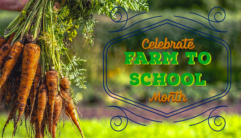 Farm to School Month News Graphic