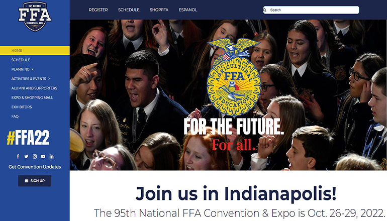 National FFA Convention website 2022