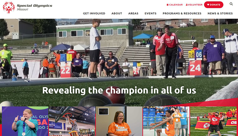 Special Olympics Missouri or SOMO website