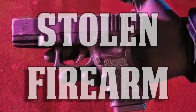 Stolen Firearm news graphic